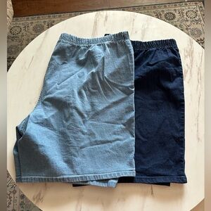 Just My Size women’s Light and Dark Blue Jean Shorts